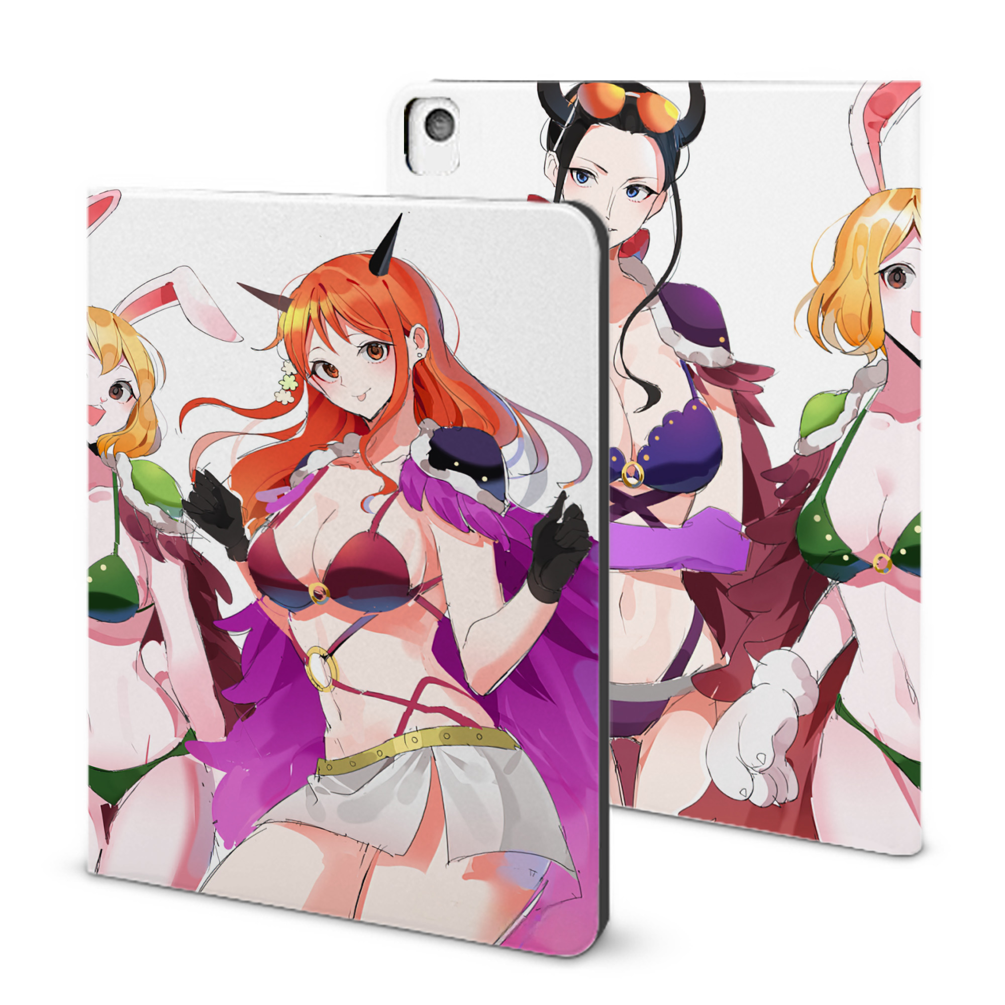 （画像用） ワンピース ONE PIECE IPadケース ペンホルダー付き ブックスタイルデザイン